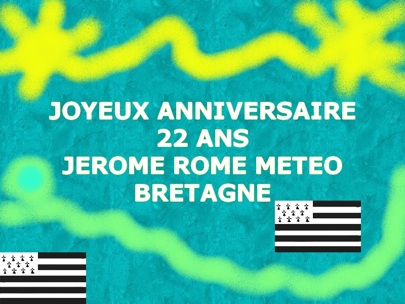 Joyeux anniversaire Jérôme!
